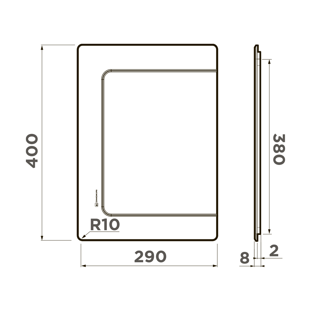 4999103 Omoikiri CB-BASIC-380-WD