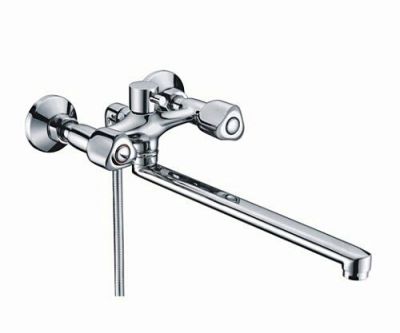 Amper 2902L Смеситель для ванны с длинным изливом Размеры (Ш/В/Г): 17,6х10,9х40,7 см