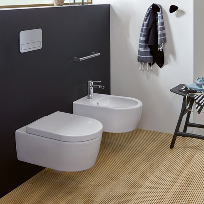 Унитаз подвесной Villeroy&Boch Avento 5656HR01 с сиденьем микролифт