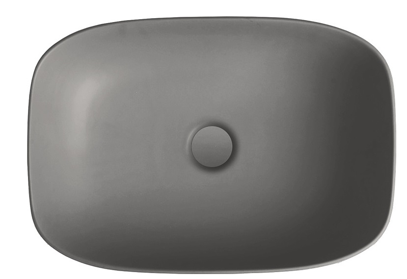 DREAM/7301GM раковина накладная-50*38*h14см, серая матовая