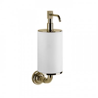 Gessi Venti20 Дозатор для жидкого мыла подвесной, цвет: белый, фурнитура Brass PVD 65413#710