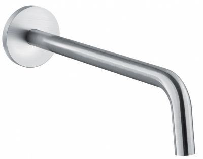 Paffoni LIGHT ZBOC141CR Излив из стены d.24, длина mm.245 подкл. 1/2"  с латунной накладкой d.70 хром