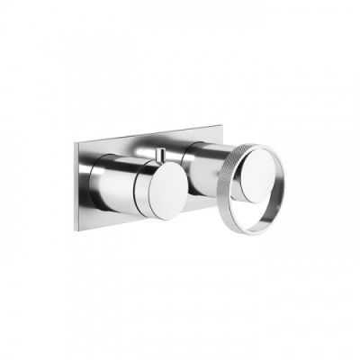 Gessi Anello Встраиваемый однорычажный смеситель на 2 выхода с перекл., внешняя часть, цвет: хром 63379#031