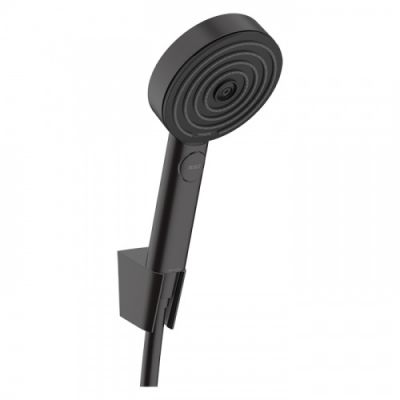 Hansgrohe Pulsify Душевой набор с держателем 105 3jet Relaxation, шланг 160 см. цвет матовый черный 24303670