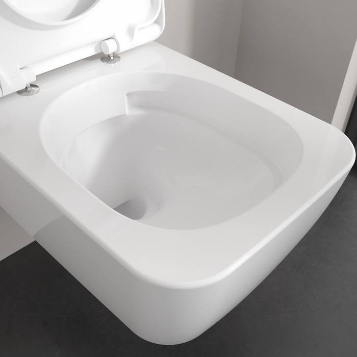 4682CL01 Villeroy&Boch Skyla Унитаз подвесной 53см, безободковый,Tornado, цвет: альпийский белый
