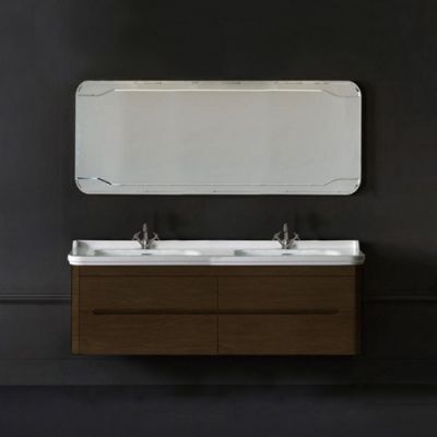 Kerasan Waldorf Мебель для ванной с двойной раковиной 150 см орех