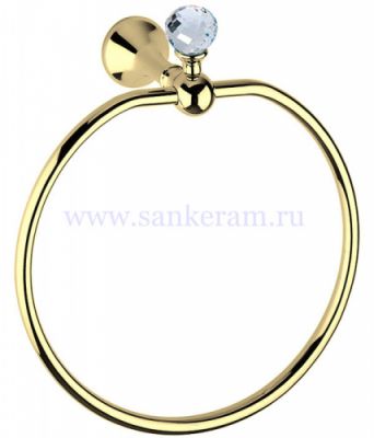 Полотенцедержатель кольцо Bagno & associati Folie FS 21352 золото
