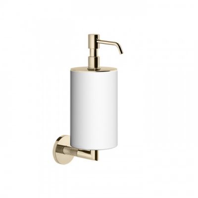 Gessi Anello Дозатор для жидкого мыла, подвесной, цвет: Finox Brushed Nickel/белый 63713#149