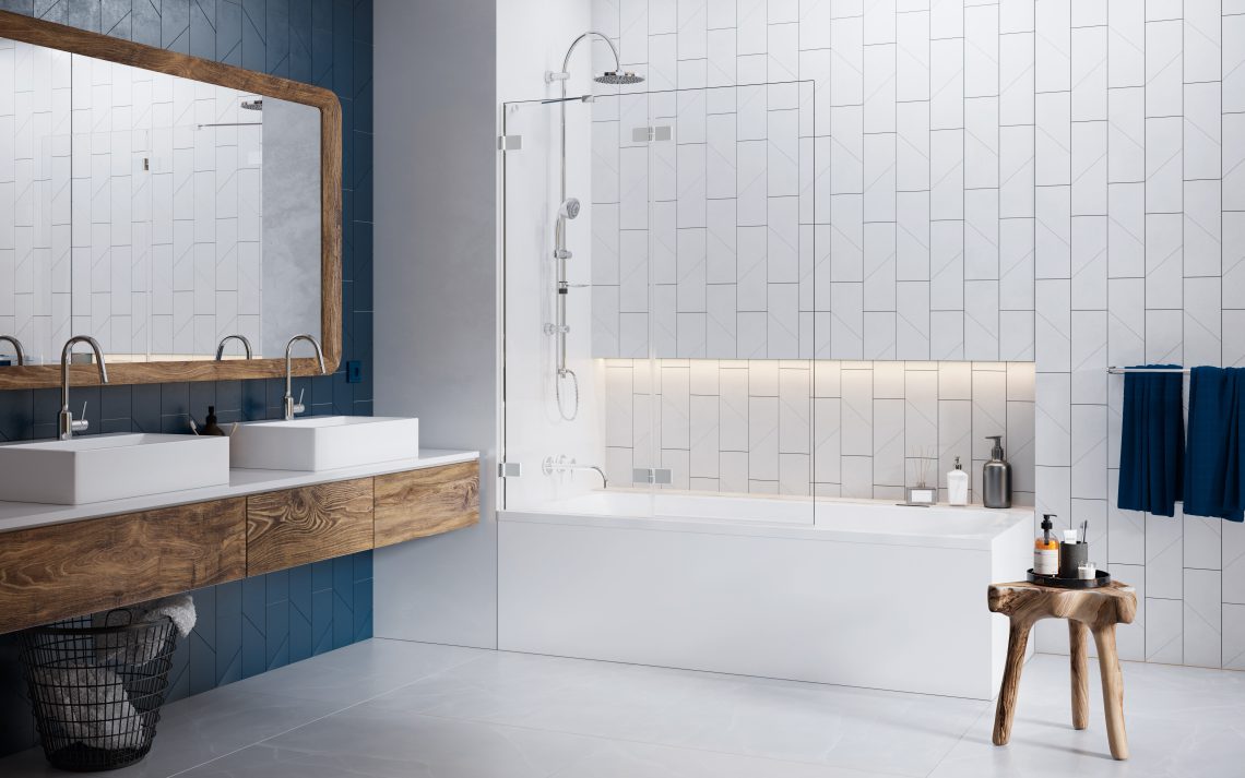 Шторка на ванну 140 см Radaway Euphoria PND II