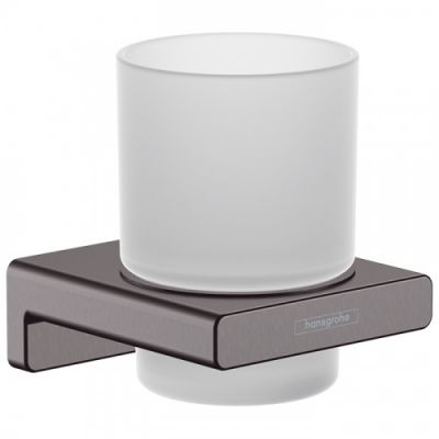 Hansgrohe AddStoris Стакан для зубных щеток, цвет: шлифованный черный хром 41749340