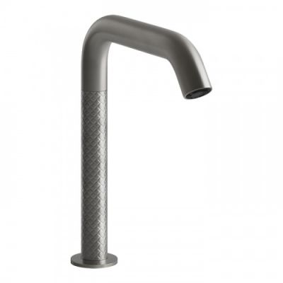 Gessi 316 Смеситель для раковины, 1 отв., электронный, с кран-фильтром для регулировки температуры и напора воды, цвет: Steel Brushed 54180#239