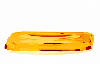 Decor Walther Kristall KS Лоток для расчесок, настольный, цвет: хрусталь янтарь 924081