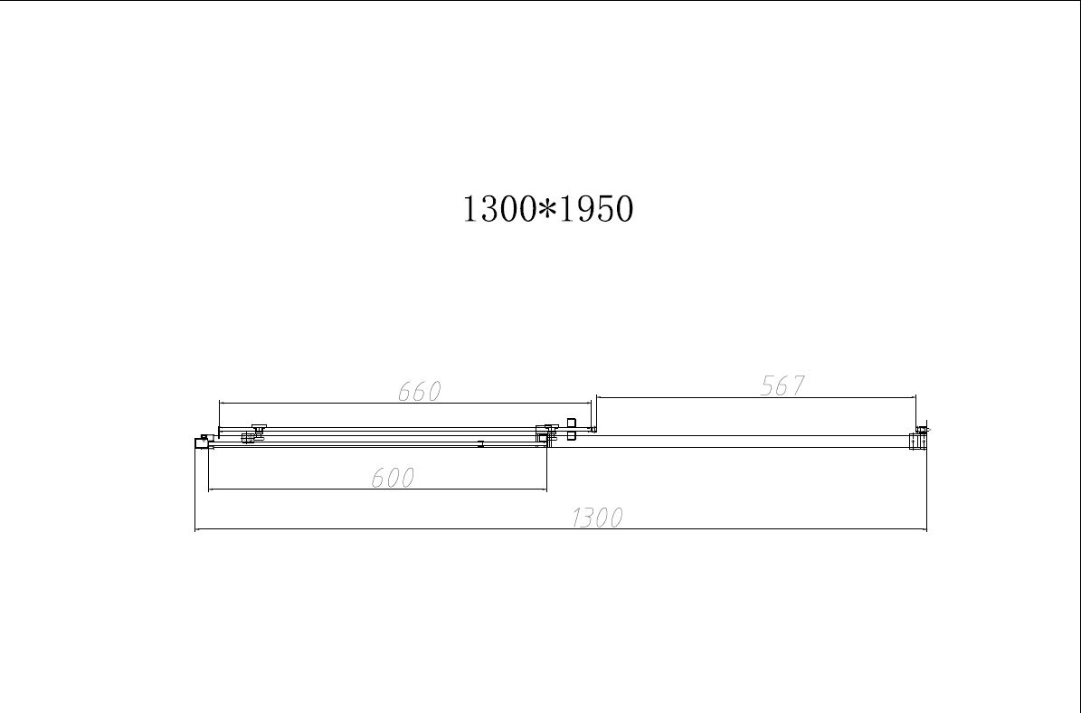 Душевая дверь Slim-N VDS-4SN130CGB, 1300, черный, стекло тонированное
