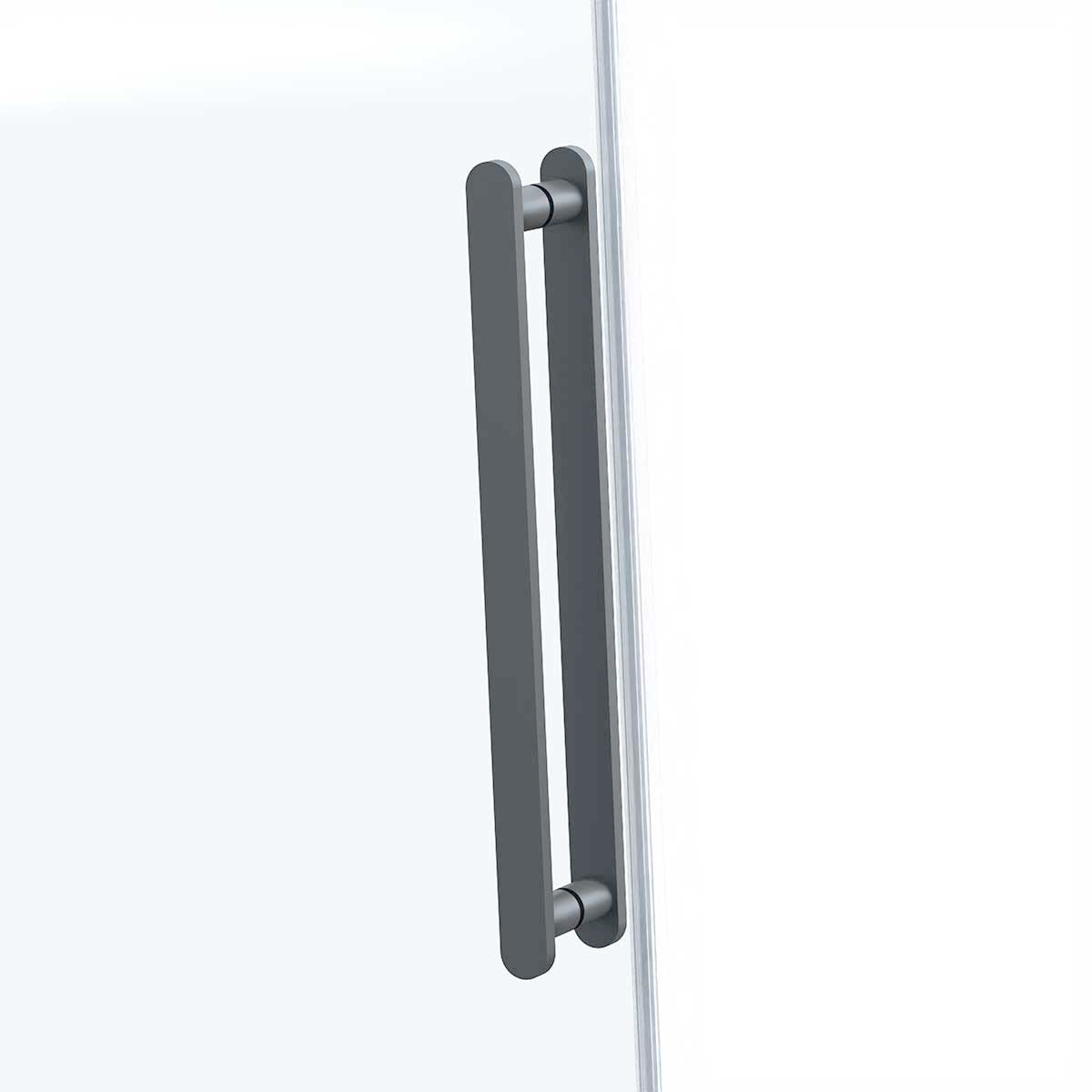 Душевая дверь Como Soft VDS-1CS120CLGM, 1200, вороненая сталь, стекло прозрачное