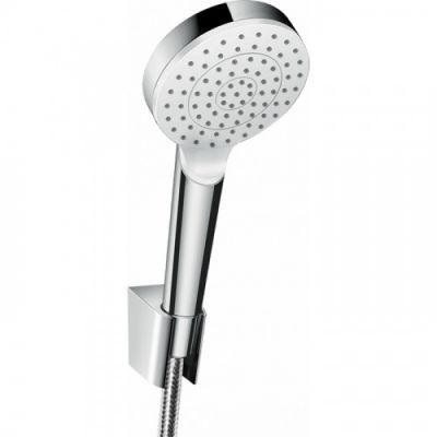 Hansgrohe Crometta Настенный держатель с ручным душем, цвет: хром/белый 26567400