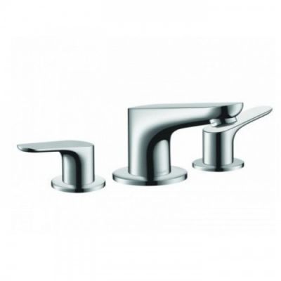 Hansgrohe Focus Смеситель для раковины 100, на 3 отверстия, с донным клапаном, цвет: хром 31937000