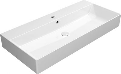 9623111 Раковина накладная 100x47 см GSI Kube X, белая
