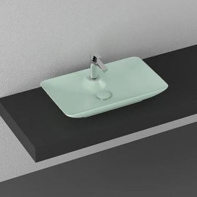 ISVEA SistemaY Clear раковина накладная 10SY50065SV-2T мятный