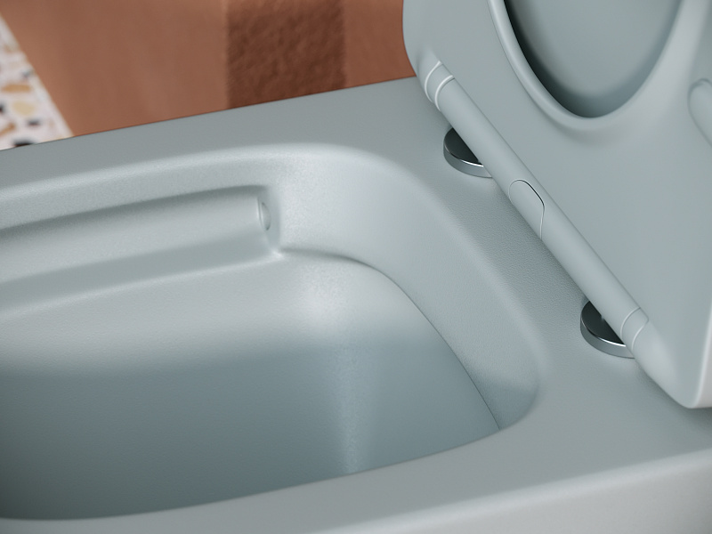 Подвесной унитаз Balearica Rimless (цвет Антрацит Матовый) Ceramica Nova CN6000MH