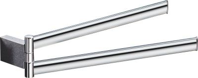 Gedy G-Kent, полотенцедержатель двойной поворотный, длина 36,5 см, цвет хром 5523(13)