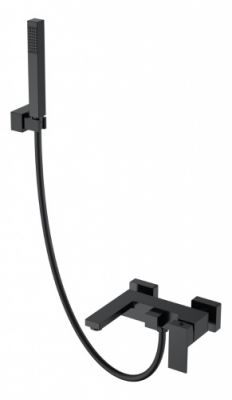 Смеситель для ванны Boheme QUBIC Black 473-B