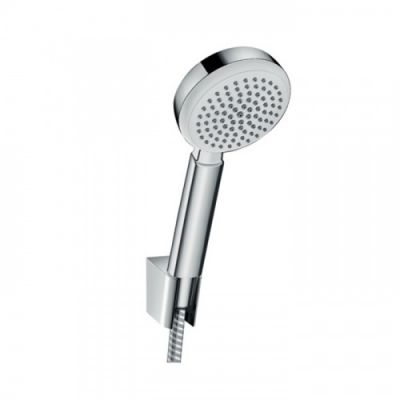 Hansgrohe Crometta 100 1j Ручной душ 10см., с держателем, цвет: белый/хром 26664400
