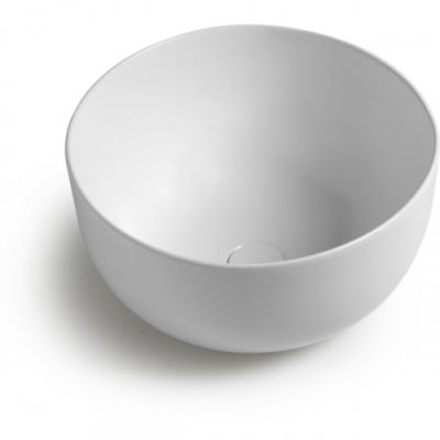 White Ceramic Dome, накладная круглая раковина Ø44,5x27h см, цвет кофейный матовый W0307CF
