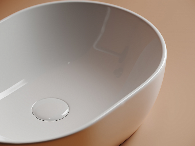 Умывальник чаша накладная овальная 480*350 Ceramica Nova Element