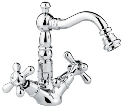 Emmevi Deco Old, смеситель с донным клапаном для биде, цвет хром 12614/CR