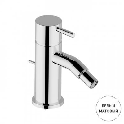 Cisal Less New Смеситель для биде, на 1 отв., с донным клапаном, цвет: Bianco Opaco LN0005504Q