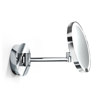 125800 Decor Walther Round Just Look WR Косметическое зеркало 21.5см, подвесное, увел. 5x, подсветка LED, цвет: хром