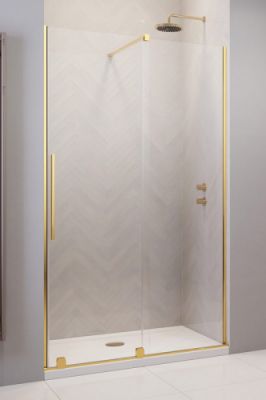 Душевая дверь 90 см раздвижная Radaway FURO GOLD DWJ 90 R профиль золото