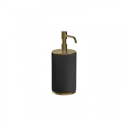 Gessi Tondo Дозатор для жидкого мыла, настольный, черный, цвет: Finox Brushed Nickel 66438#149