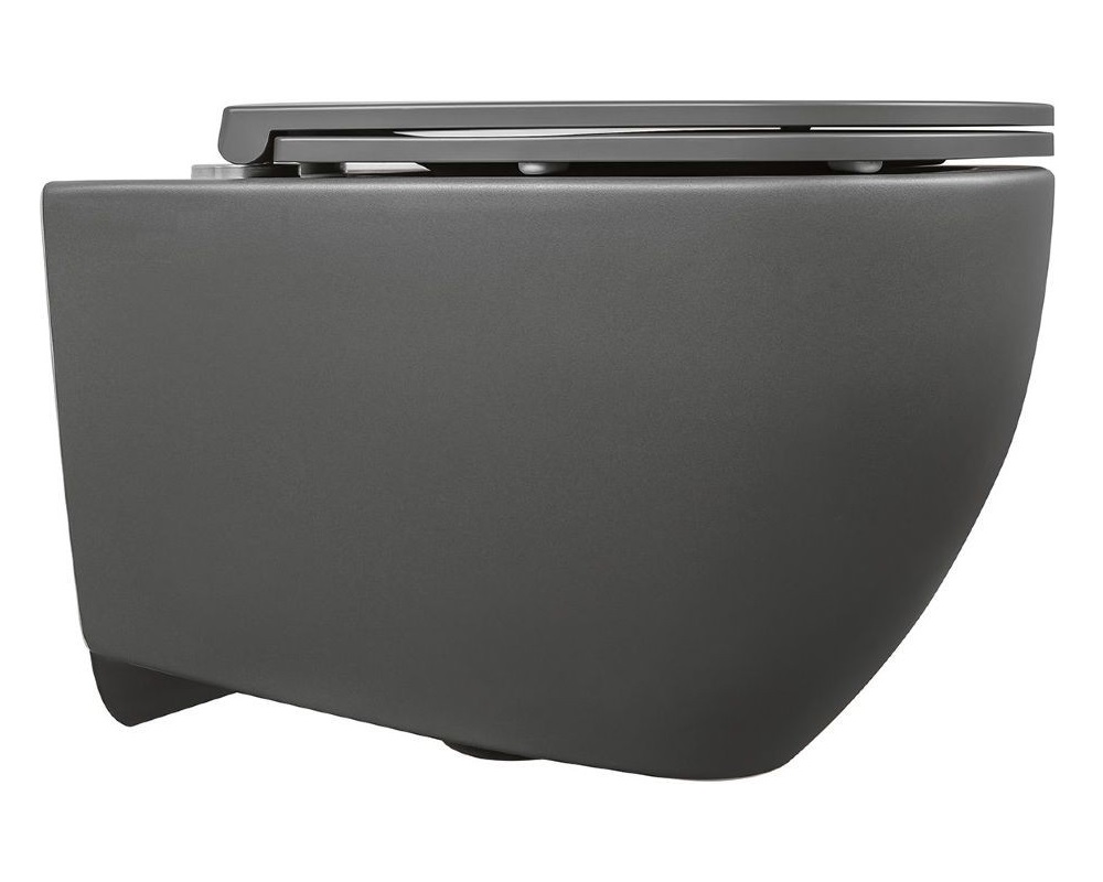 ISVEA Infinity RimLess унитаз подвесной 10NF02001SV-2C антрацит