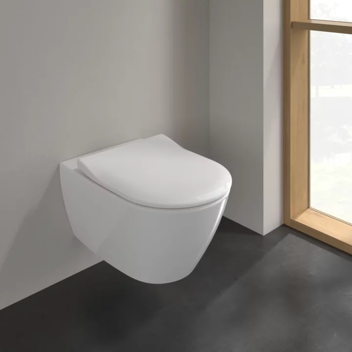 5614R001/9M78S101 Унитаз подвесной CeramicPlus с сиденьем Subway 2.0 Villeroy&Boch