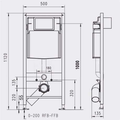 174-91105000-00 Jomo Tech Набор: система инсталляции, крепление, клавиша смыва EXCLUSIVE 2.1 матовое белое стекло