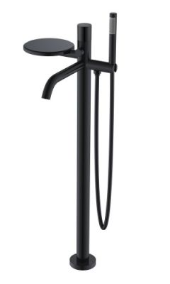 Смеситель для ванны напольный Boheme STICK BLACK TOUCH BLACK 129-BB.2