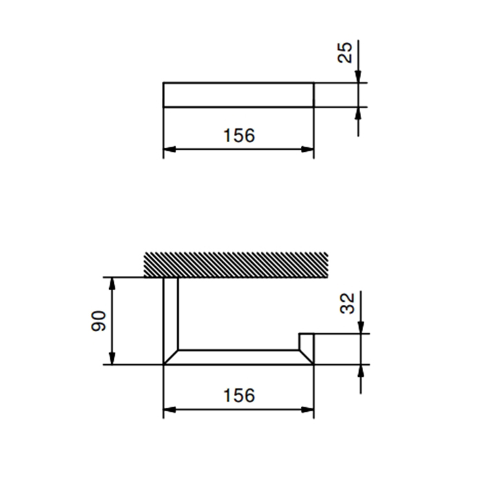 Fantini Linea Держатель туалетной бумаги, подвесной,  цвет: черный матовый 92 13 7745