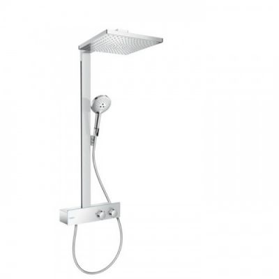 Hansgrohe Showerpipe Rindance E Душевая стойка, с термостатическим смесителем, верхним душем 30x30см, хром 27362000