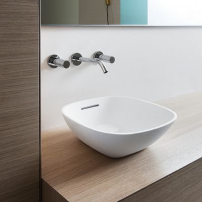 Laufen INO Раковина-чаша 35х35х13 см, без отв., покрытие LLC, цвет: белый 8.1230.0.400.109.1