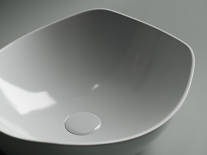 Умывальник чаша накладная овальная Ceramica Nova Element 420*385