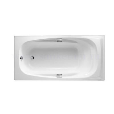 Ванна чугунная Super Repos 180*90 с отверстиями для ручек, Jacob Delafon E2902-00