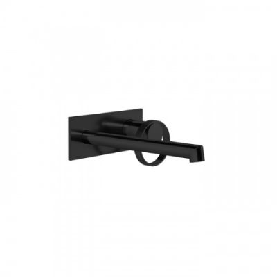 Gessi Anello Смеситель для раковины, настенный, с изливом 194-214 мм, цвет: Black XL 63389#299