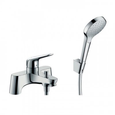 Hansgrohe Novus Смеситель на край ванны, с переключателем и ручным душем Croma Select 1jet, хром 71044000