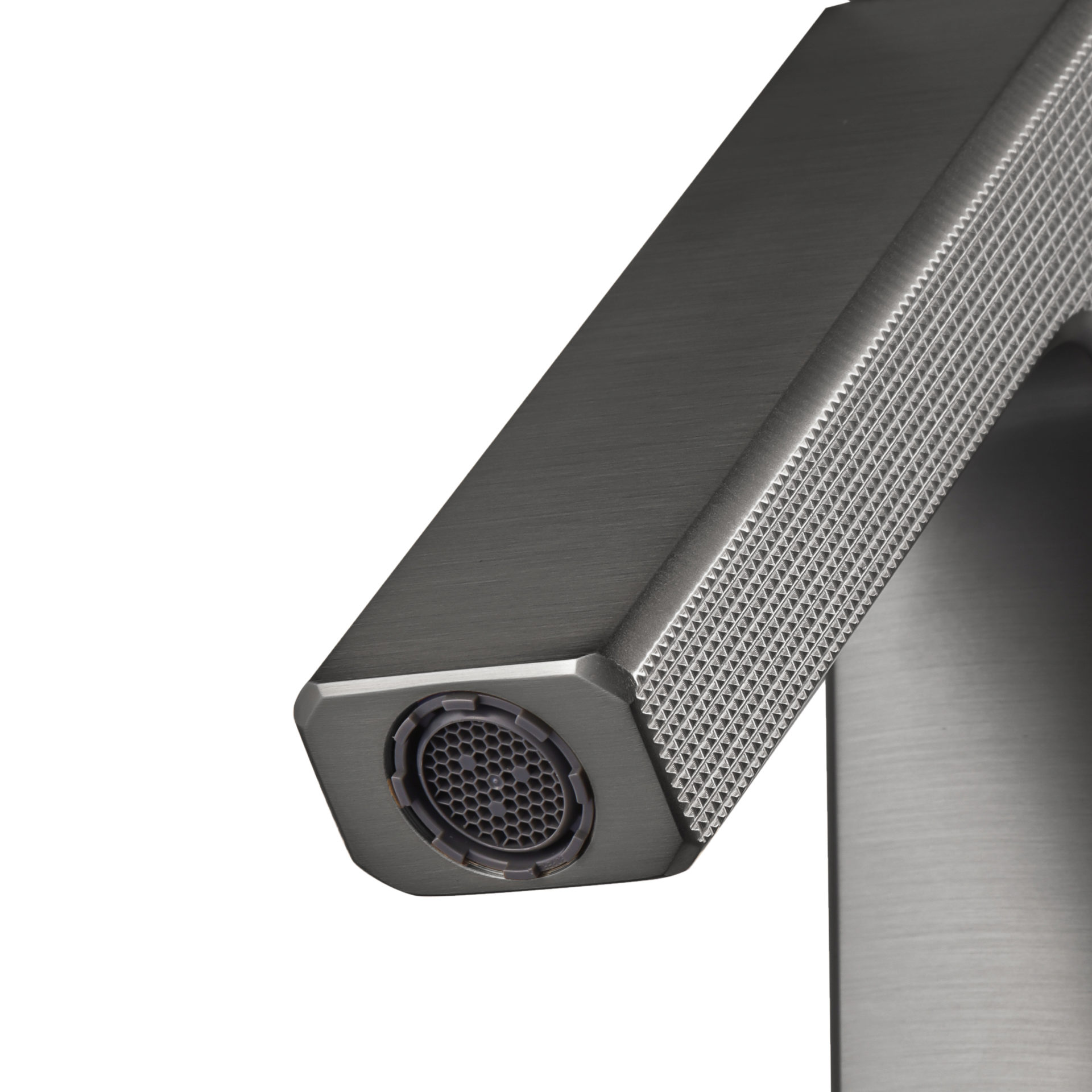 Maxonor ABSOLUTE PL11109.1-9 Смеситель для раковины высокий, графит матовый