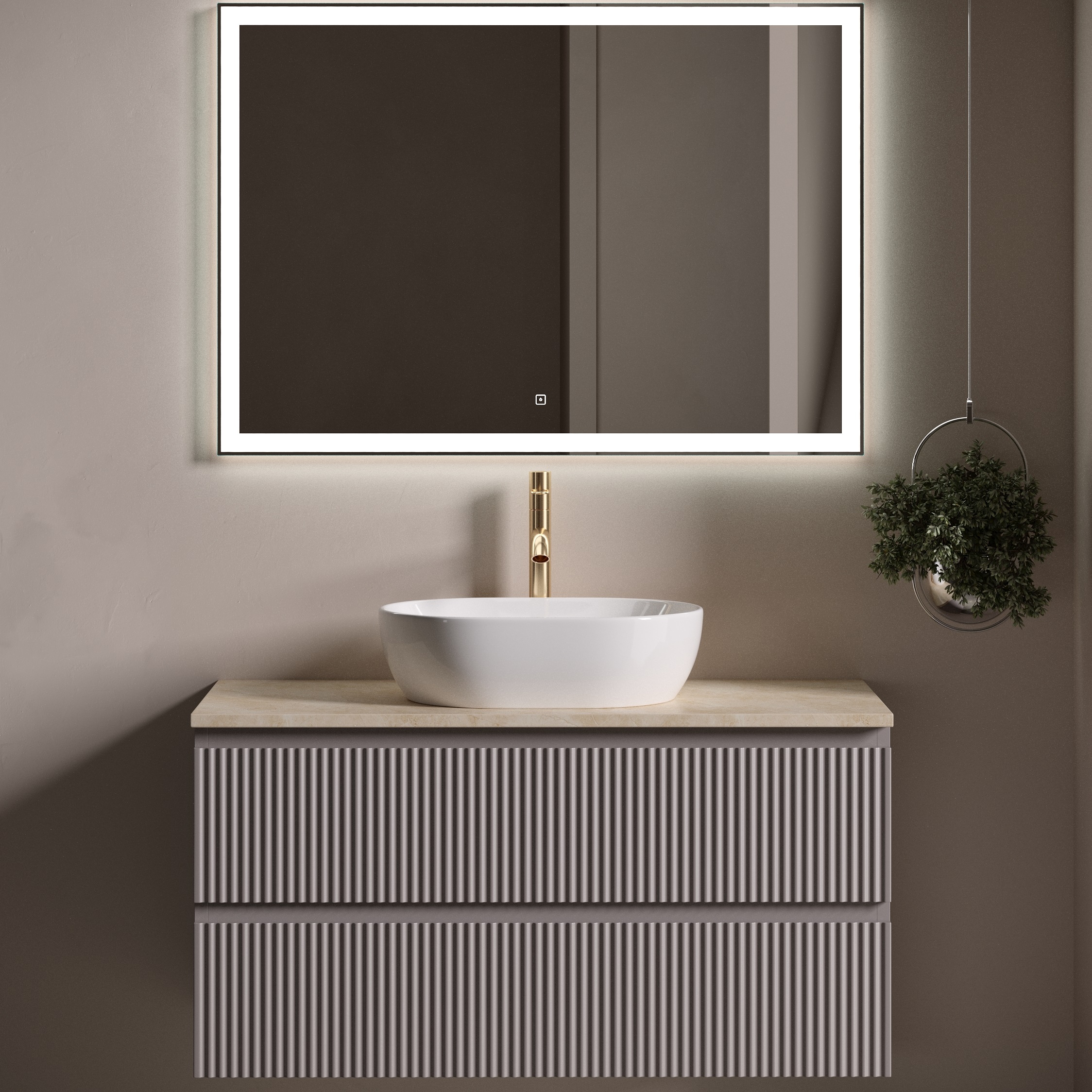 Столешница для ванной комнаты SANCOS  1000х460 , арт. TT100A2X