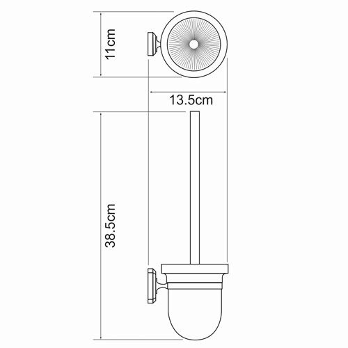 Oder K-3027 Щетка для унитаза Размеры (Ш/В/Г): 11х38,5х13,5 см