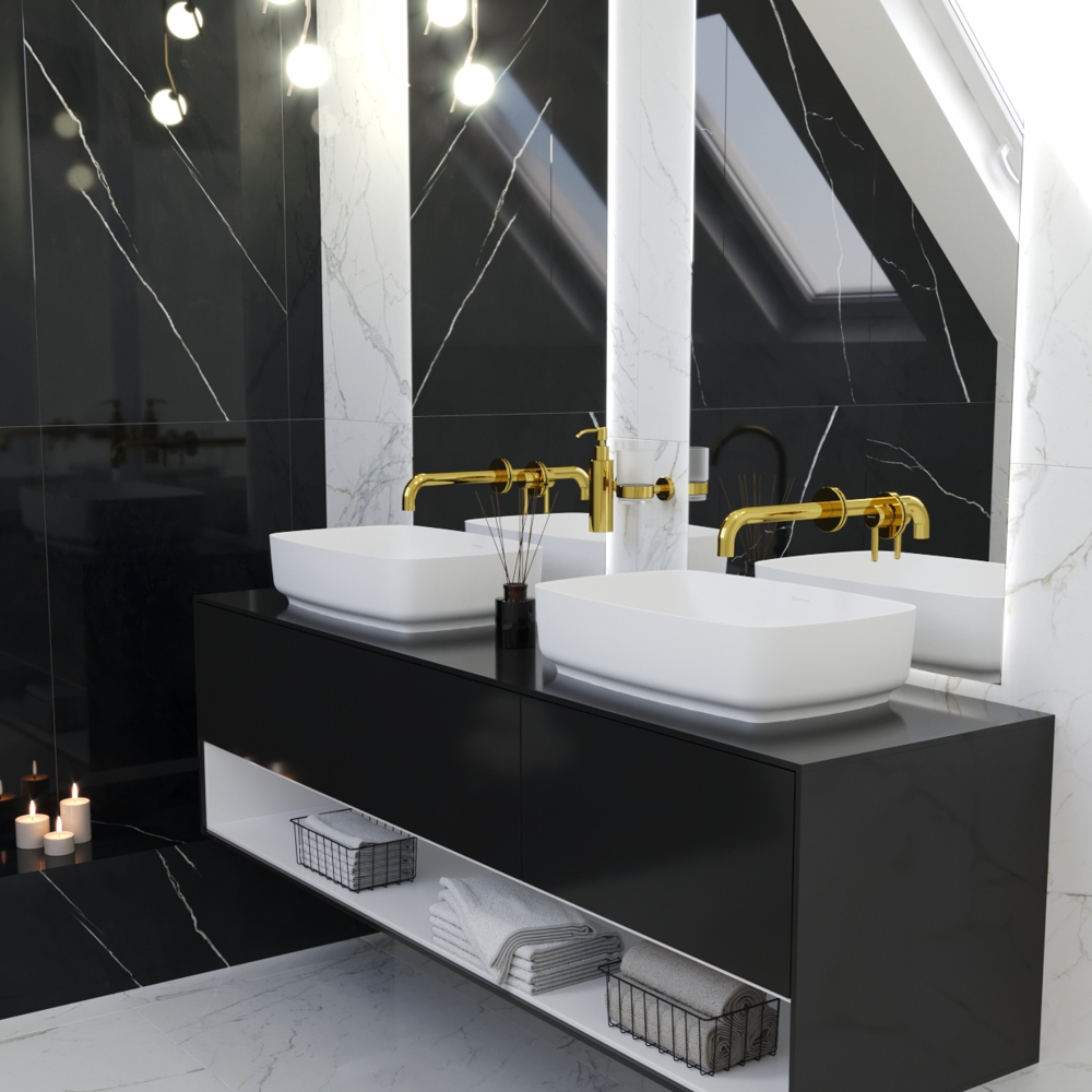 Умывальник WHITECROSS Jasper 58x38 (белый мат) иск. камень
