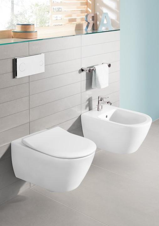 5614R0R1/9M68S101 Унитаз подвесной CeramicPlus с сиденьем Subway 2.0 Villeroy&Boch