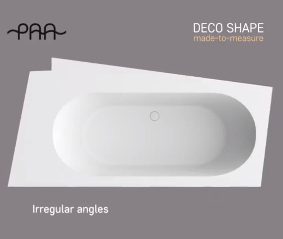 Ванна столешница 250x130 из искусственного камня Silkstone PAA Deco Shape